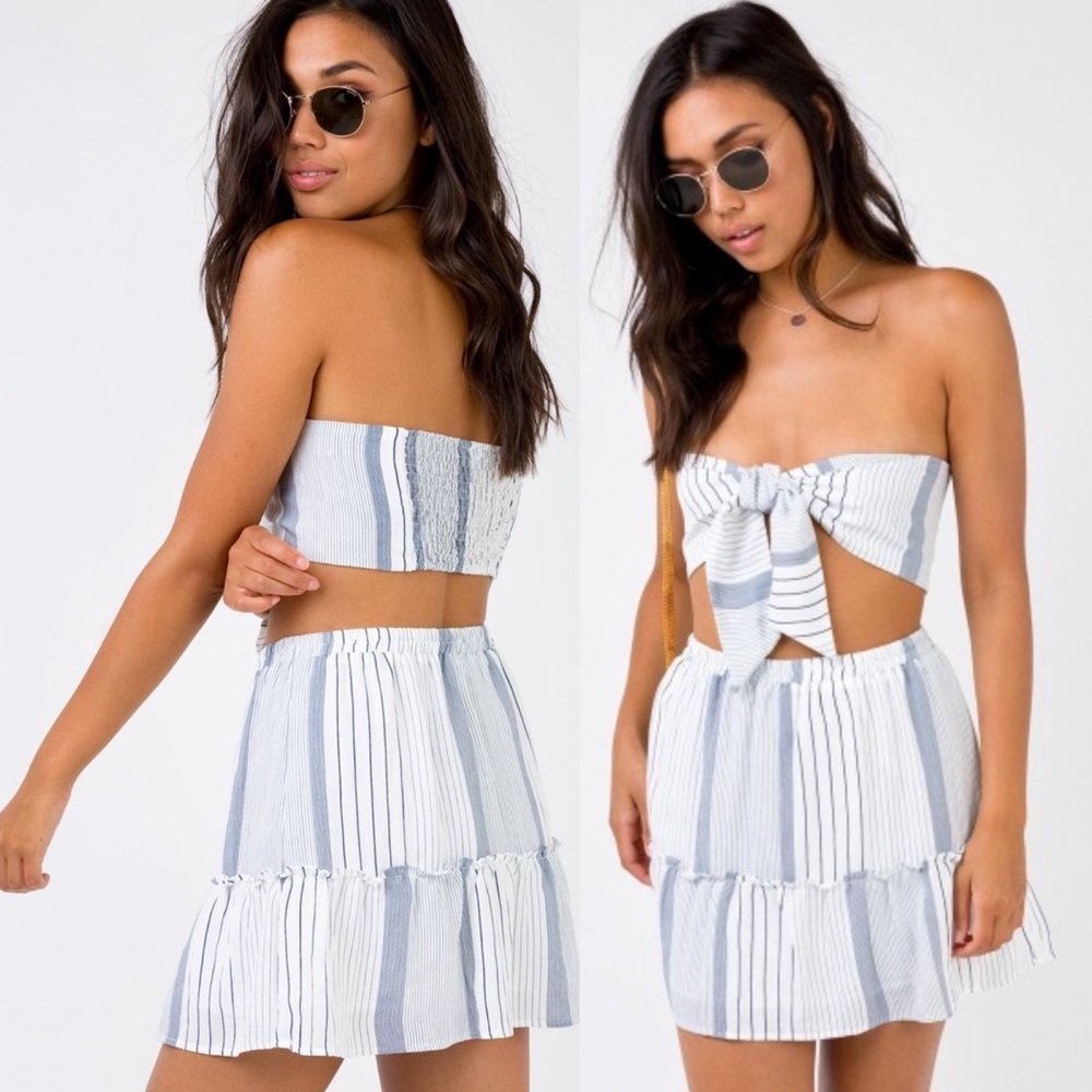 Polly Bandeau Top & Skirt Set Sz 6
